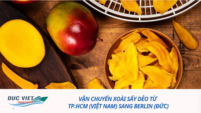 VẬN CHUYỂN XOÀI SẤY DẺO TỪ TP.HCM SANG BERLIN