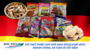 Gửi thực phẩm chay khô sang Düsseldorf (Đức) nhanh chóng, an toàn và tiết kiệm