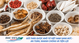 Gửi thảo dược đi đức
