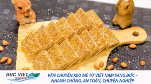 Vận chuyển kẹo mè từ Việt Nam sang Đức – Nhanh chóng, an toàn, chuyên nghiệp