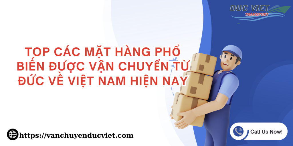 Top các mặt hàng phổ biến ở Đức