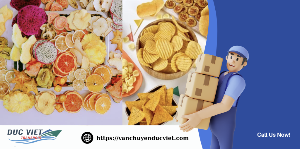 Gửi hàng thực phẩm khô (mì gói, snack, hạt điều…) sang Đức