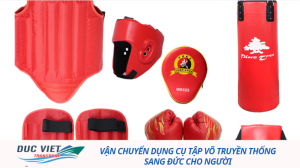 vận chuyển dụng cụ tập võ truyền thống sang Đức cho người Việt