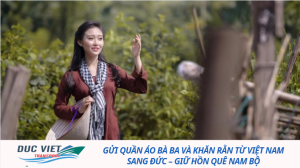 Gửi quần áo bà ba và khăn rằn từ Việt Nam sang Đức – Giữ hồn quê Nam Bộ