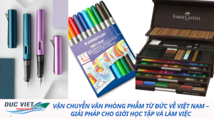 Vận chuyển văn phòng phẩm từ Đức về Việt Nam – Giải pháp cho giới học tập và làm việc