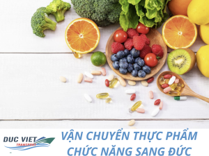 VẬN CHUYỂN THỰC PHẨM CHỨC NĂNG SANG ĐỨC