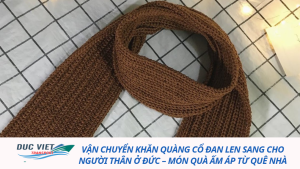 VẬN CHUYỂN KHĂN QUÀNG CỔ ĐAN LEN SANG CHO NGƯỜI THÂN Ở ĐỨC – MÓN QUÀ ẤM ÁP TỪ QUÊ NHÀ