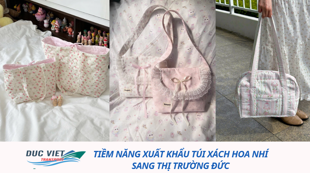 Tiềm năng xuất khẩu túi xách hoa nhí sang thị trường Đức