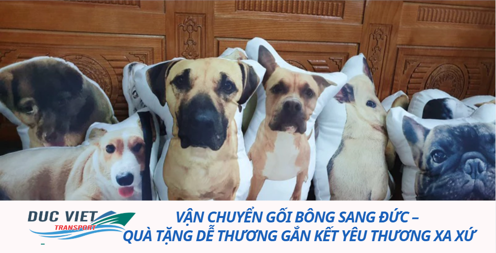 Vận chuyển gối bông sang Đức – Quà tặng dễ thương gắn kết yêu thương xa xứ