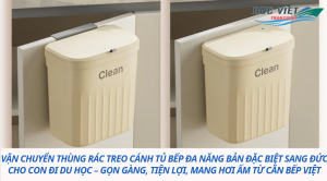 Vận chuyển thùng rác treo cánh tủ bếp đa năng bản đặc biệt sang Đức cho con đi du học – Gọn gàng, tiện lợi, mang hơi ấm từ căn bếp Việt