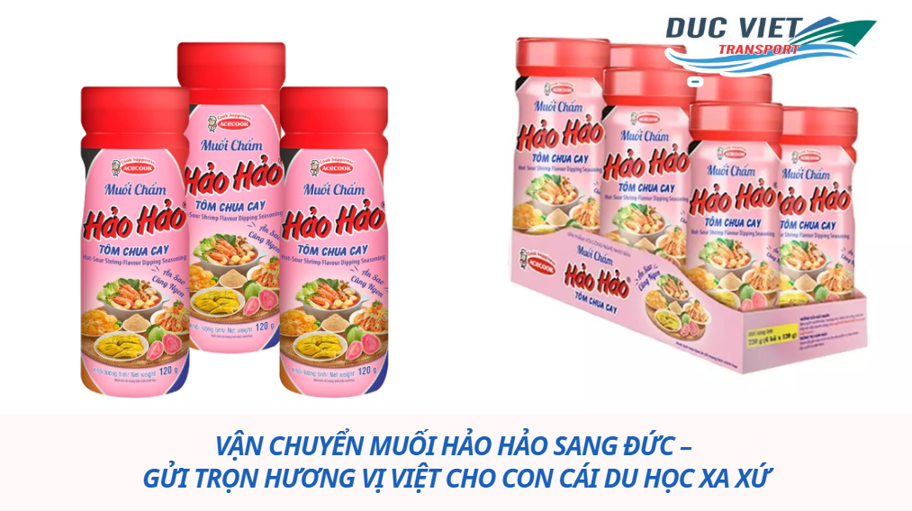 Vận chuyển muối Hảo Hảo sang Đức – Gửi trọn hương vị Việt cho con cái du học xa xứ