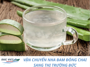 VẬN CHUYỂN NHA ĐAM ĐÓNG CHAI SANG THỊ TRƯỜNG ĐỨC