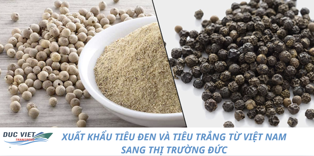 XUẤT KHẨU TIÊU ĐEN VÀ TIÊU TRẮNG TỪ VIỆT NAM SANG THỊ TRƯỜNG ĐỨC