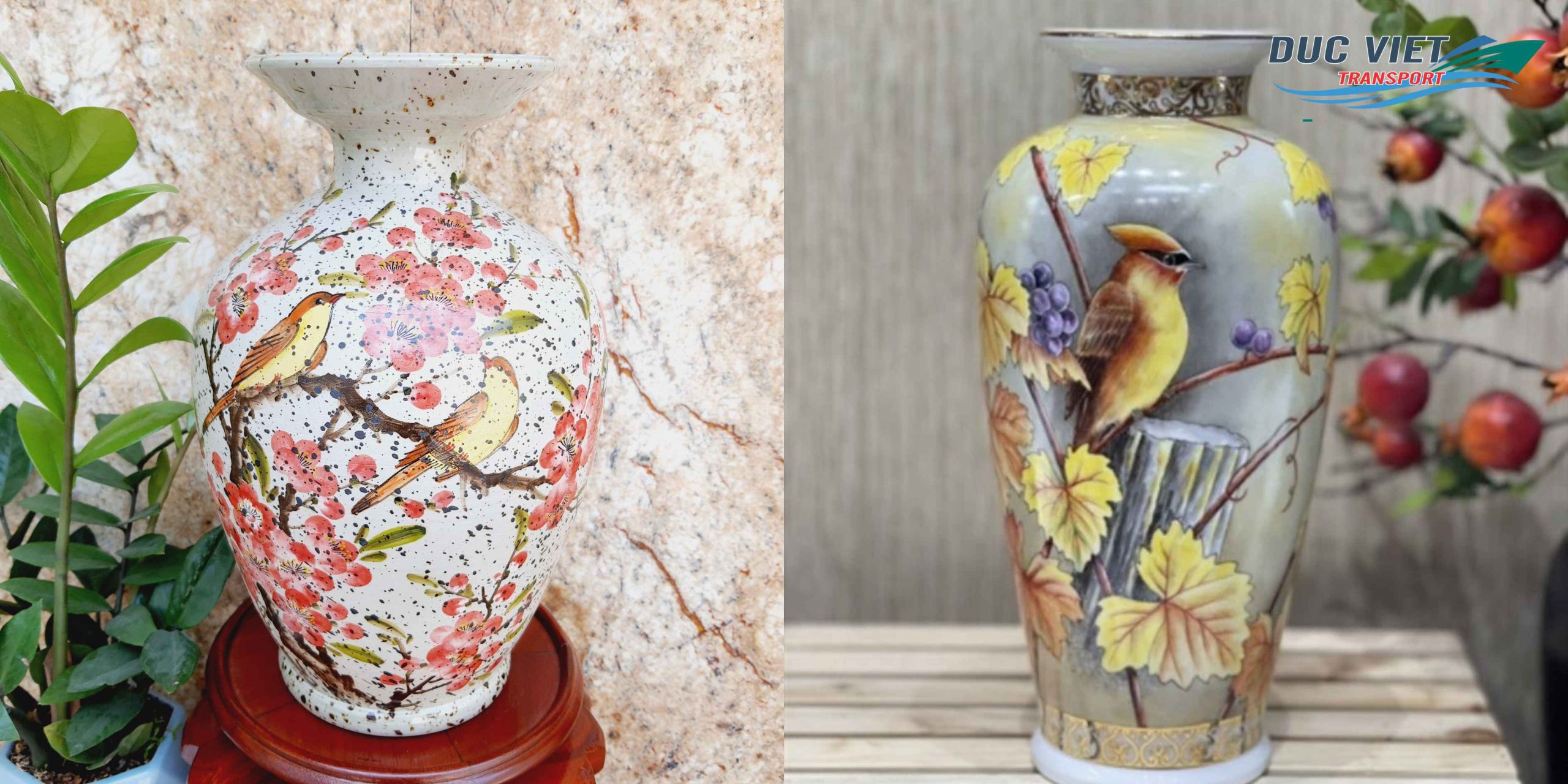 Gửi Lọ Hoa Gốm Sứ Thủ Công Việt Nam Sang Đức – Giữ Nguyên Hình Dáng Và Hoa Văn Truyền Thống
