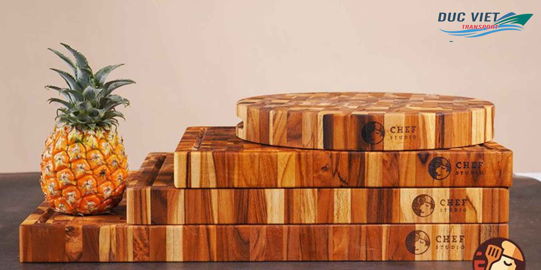 Vận Chuyển Bộ Thớt Gỗ Tự Nhiên Tây Nguyên Sang Đức – Giữ Trọn Độ Bền Và Chống Nứt Mẻ