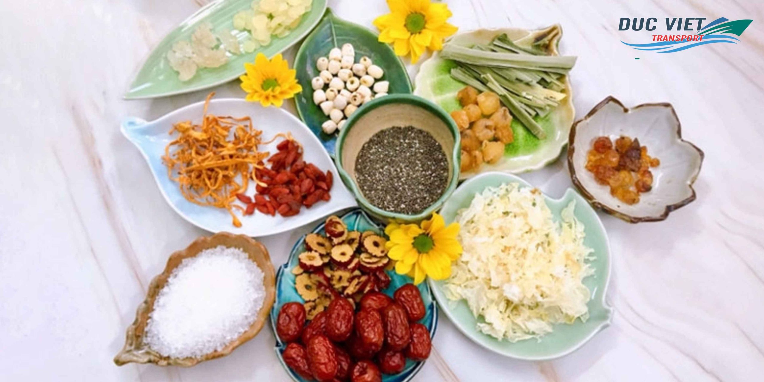 Gửi Set Chè Dưỡng Nhan Từ Việt Nam Sang Đức – Thanh Mát, Tinh Tế, Đậm Đà Hương Vị Việt