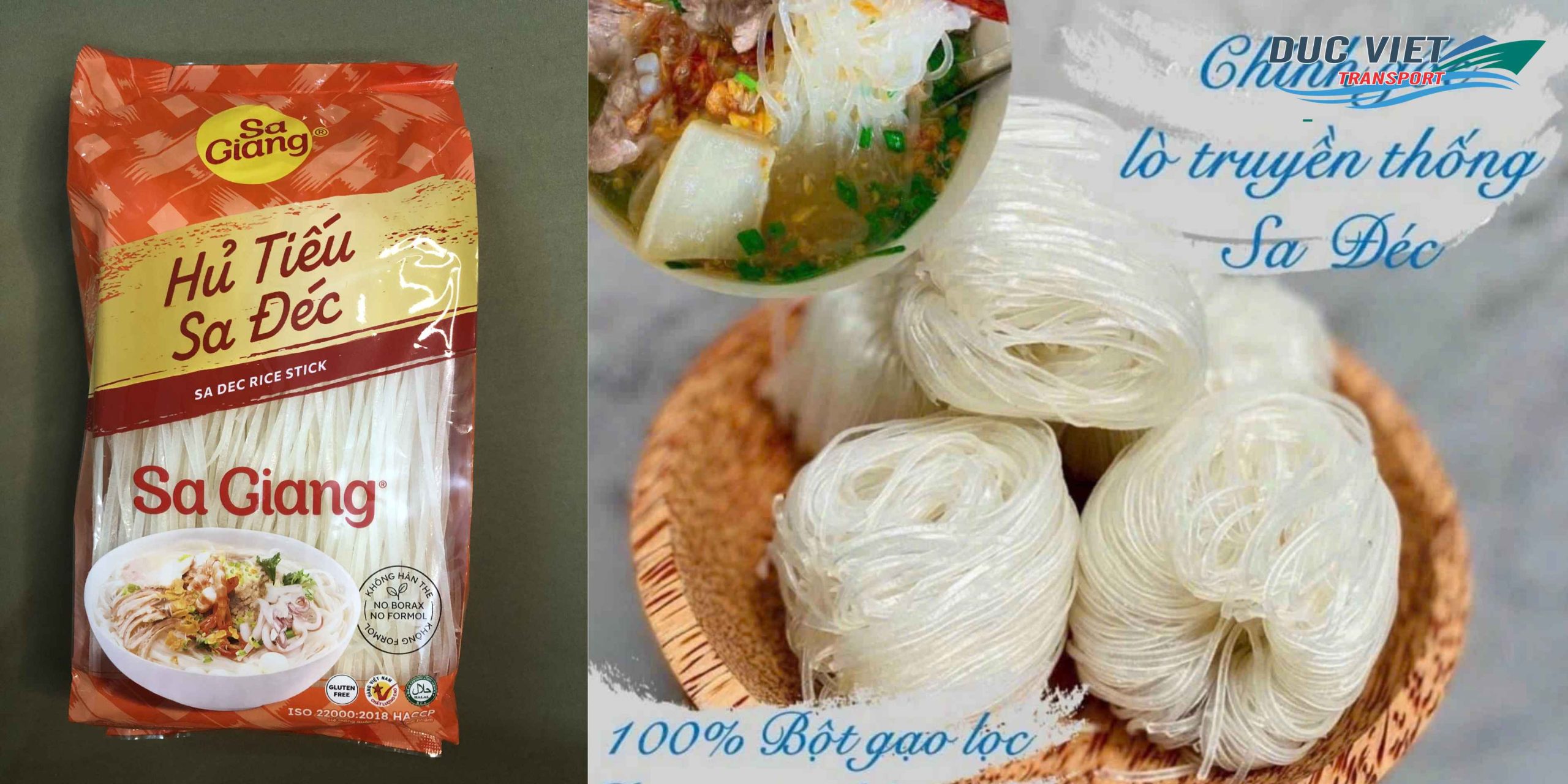 Xuất Khẩu Hủ Tiếu Khô Sa Đéc Đồng Tháp Sang Đức – Sợi Dai Truyền Thống, Đóng Gói Kỹ