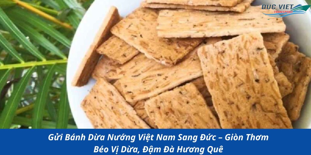 Gửi Bánh Dừa Nướng Việt Nam Sang Đức – Giòn Thơm Béo Vị Dừa, Đậm Đà Hương Quê