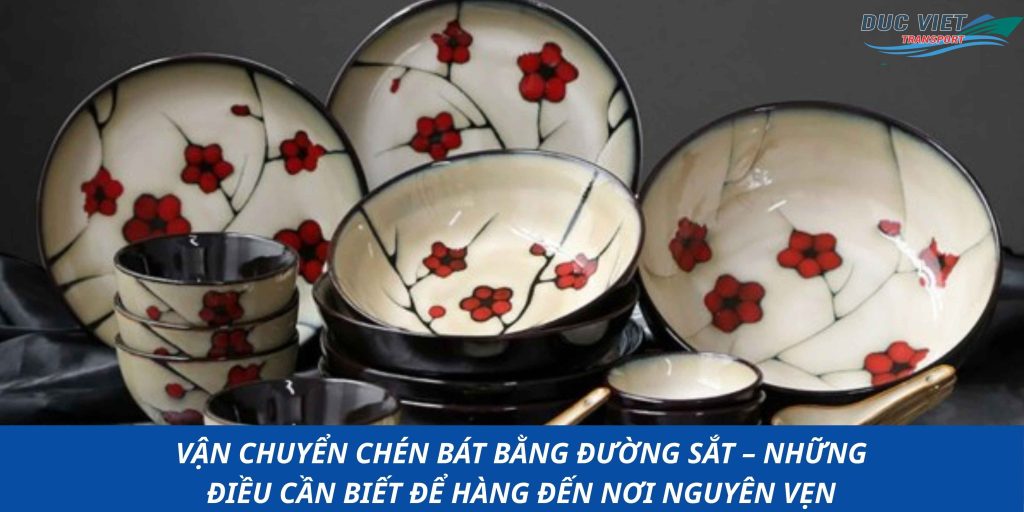 VẬN CHUYỂN CHÉN BÁT BẰNG ĐƯỜNG SẮT – NHỮNG ĐIỀU CẦN BIẾT ĐỂ HÀNG ĐẾN NƠI NGUYÊN VẸN